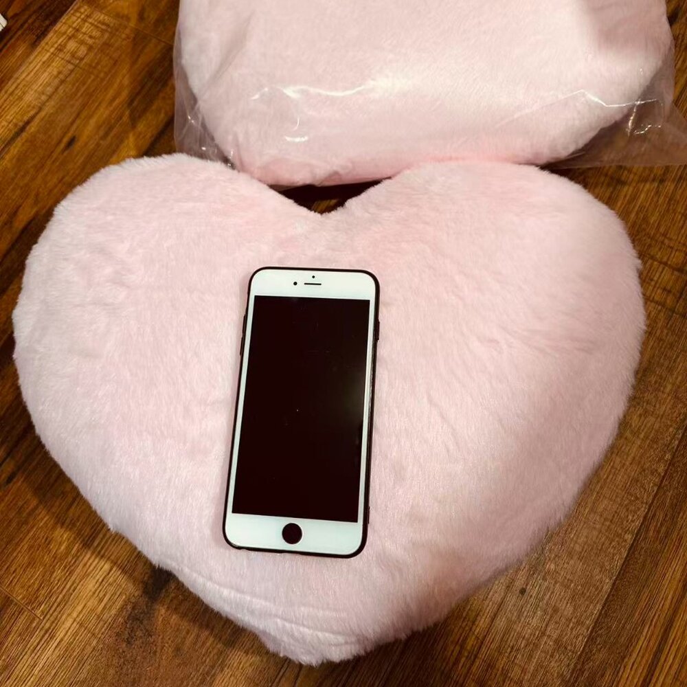Heart  Light Pink Heart Shaped Pillows, Ultra Soft Extra-Large Fluffy Pillows - Picture 6 of 6